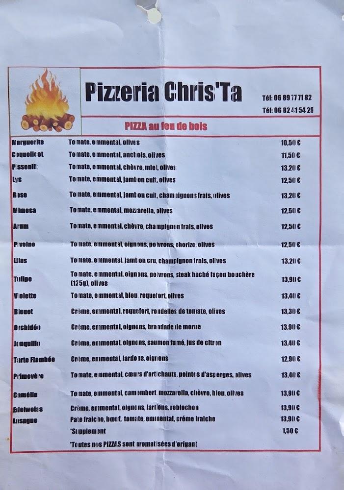 Christ'a Pizzeria - Menu Image 1