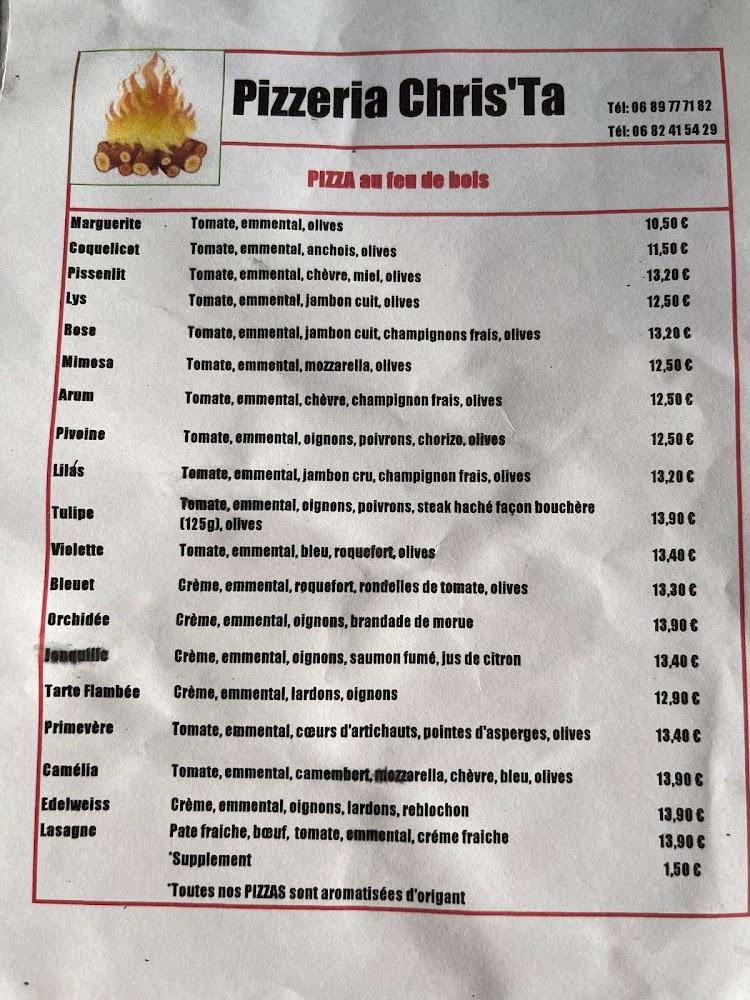 Christ'a Pizzeria - Menu Image 3