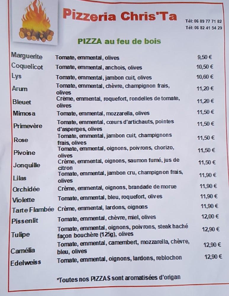 Christ'a Pizzeria - Menu Image 4